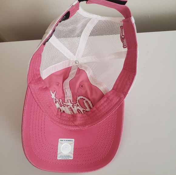 Patriots baseball pink white trucker hat - Picture 6 of 9